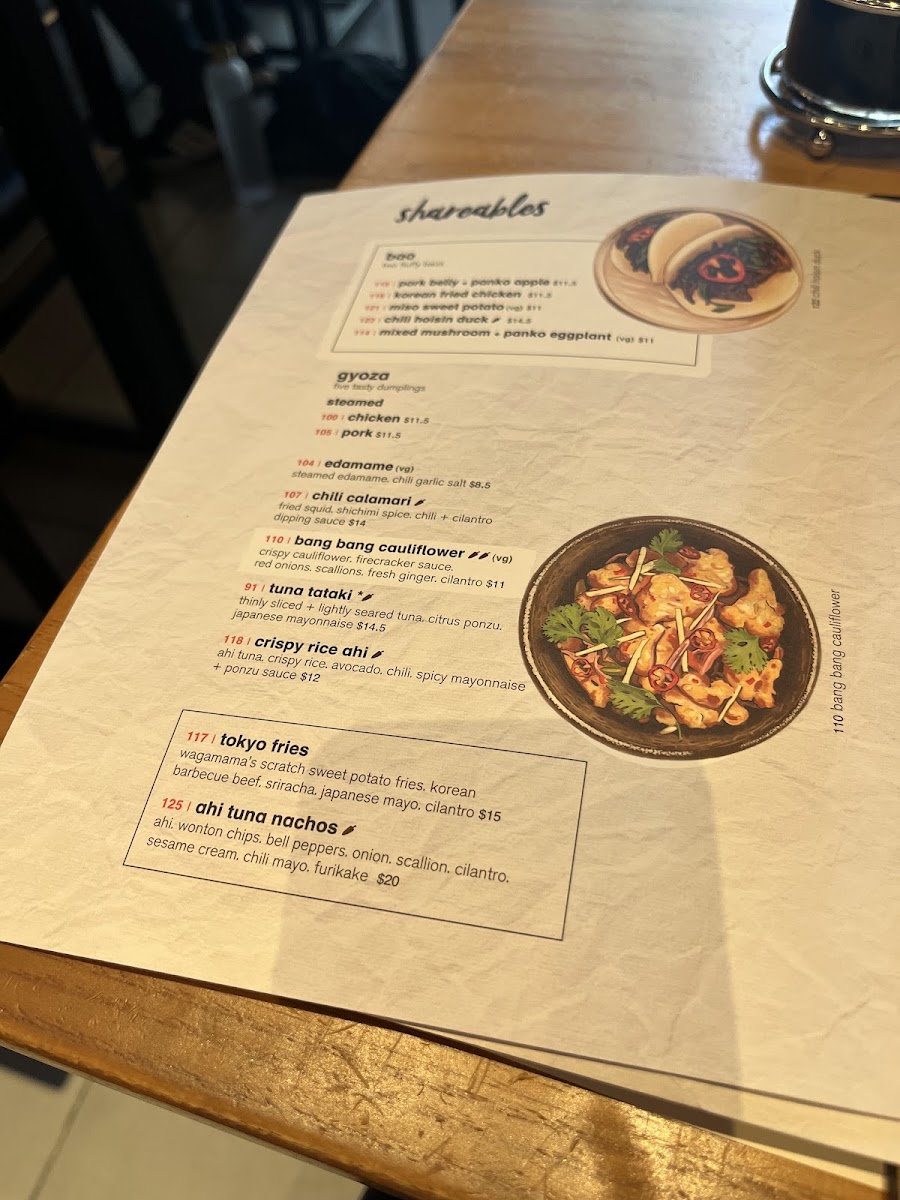 Menu Wagamama, Midtown, New York-4