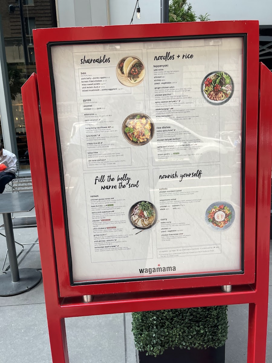 Menu Wagamama, Midtown, New York-9